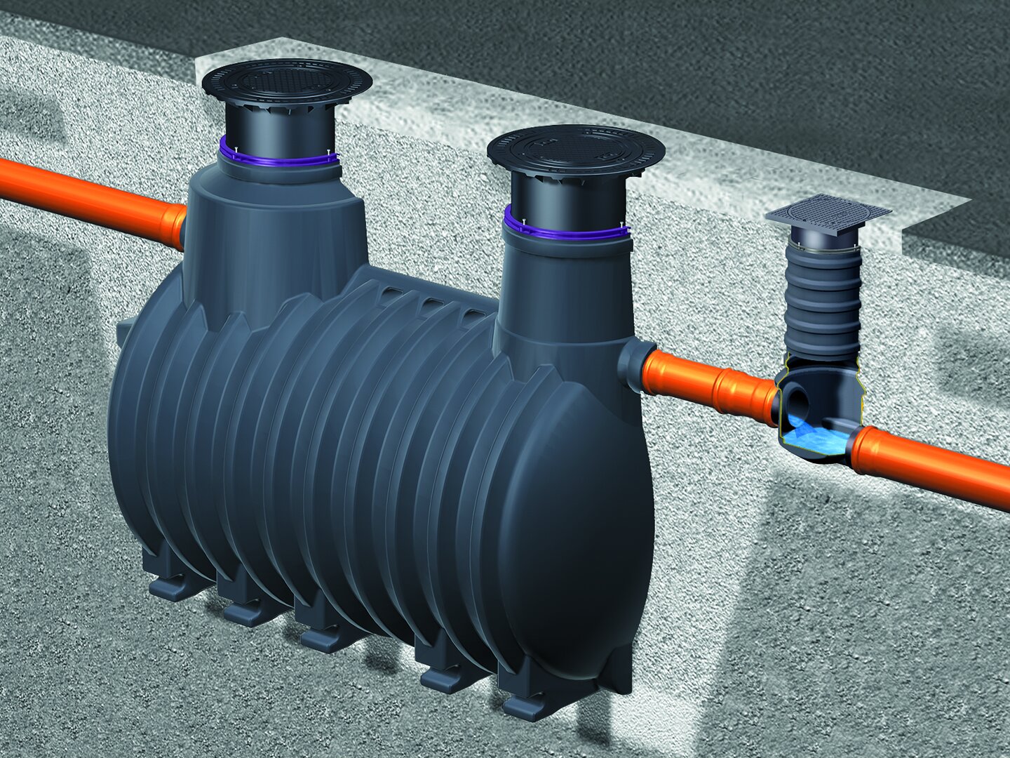 Installation diagram of EasyStarch ground starch separator