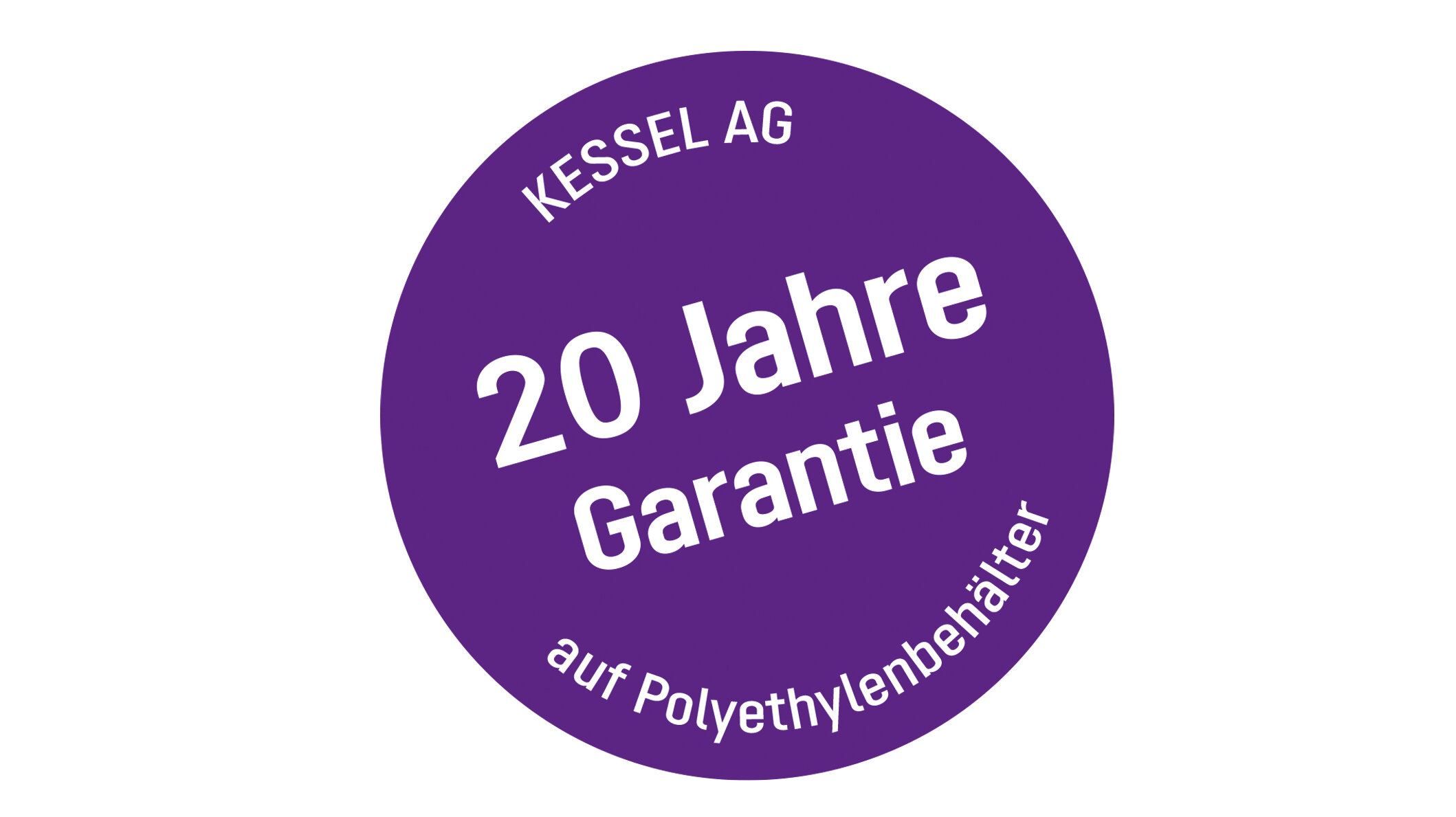 20-year guarantee on polyethylene tank