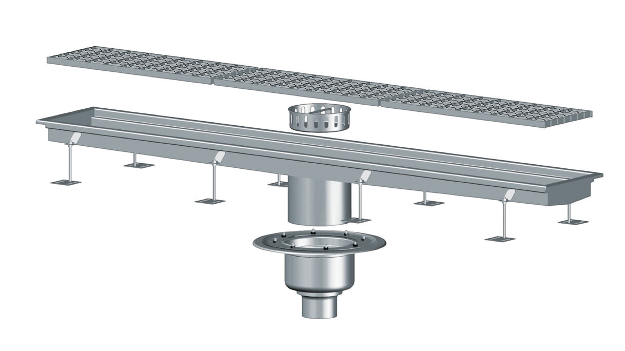 Struttura del prodotto completo: canaletta scatolare Ferrofix con corpo base